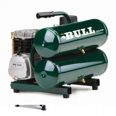 Rolair FC2002 The Bull 2 HP 4.3 Gal Twin Stack Compressor with Overload Protection and Manual Reset