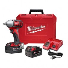 Milwaukee 2659-22 M18 1/2" Impact Wrench Kit with Pin Detent