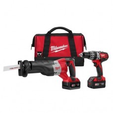 Milwaukee 2694-22 M18 2-Tool Combo Kit with Hammer Drill / Driver and Sawzall