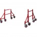Metaltech BuildMan Outriggers With Casters, Model# I-BMS04 — Set of 4, Fits BuildMan Model I-IBMSS Drywall Baker Scaffolding