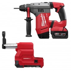 Milwaukee 2715-22DE M18 FUEL 1-1/8" SDS PLUS Rotary Hammer with Dust Extract Kit