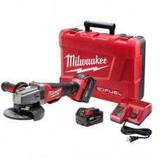 Milwaukee 2780-22 M18 FUEL 4-1/2 - 5" Grinder, Paddle Switch No-Lock Kit w/ 2 Batteries